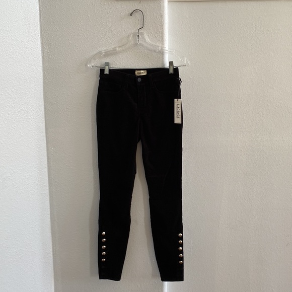Langence Piper High Rise Skinny Velvet‎ Jean 25 NWT - Picture 2 of 9